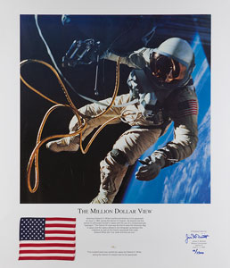 Lot #4116 Jim McDivitt Signed Gemini 4 Poster - Image 1