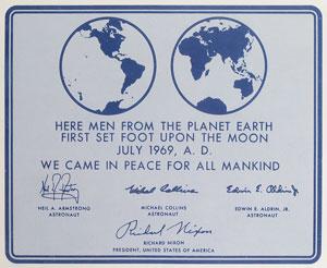 Lot #4355 Michael Collins's Apollo 11 Signed Splashdown Party Program - Image 2