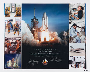 Lot #4627  STS-1 Signed Photograph