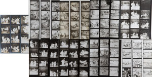 Lot #4576  Apollo 17 Group of (9) Contact Sheets - Image 1