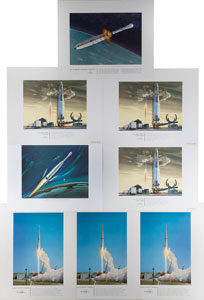 Lot #4696  Douglas Aircraft Company Prints of Launch Vehicles - Image 1