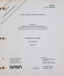 Lot #4676  Space Shuttle Orbiter Crash and Rescue Manual - Image 3