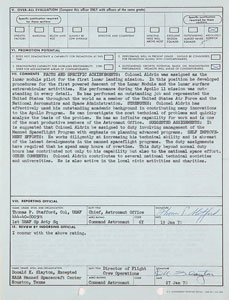 Lot #4307 Buzz Aldrin's Air Force Military Records - Image 5