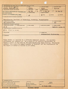 Lot #4307 Buzz Aldrin's Air Force Military Records - Image 10