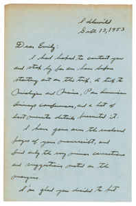Lot #4032 Charles Lindbergh Autograph Letter Signed - Image 2