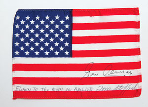 Lot #4293 Tom Stafford's Apollo 10 Flown Flag - Image 1