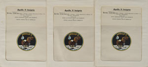 Lot #4325  Apollo 11 Signed Postcard and Artifacts - Image 2