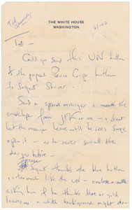 Lot #53 Jacqueline Kennedy Group of (5) Autograph