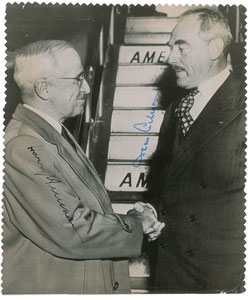 Lot #232 Harry S. Truman and Dean Acheson - Image 1