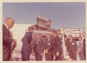 Lot #115 John F. Kennedy, Gus Grissom, and Gordon Cooper Original Photograph