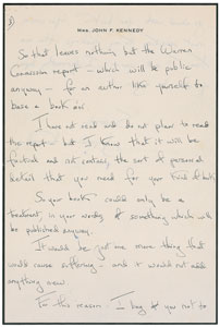 Lot #82 Jacqueline Kennedy Autograph Letter Signed - Image 3