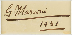 Lot #272 Guglielmo Marconi - Image 2