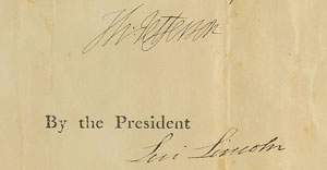 Lot #136 Thomas Jefferson and Levi Lincoln - Image 2