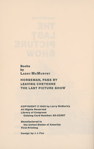 Lot #576 Larry McMurtry - Image 3