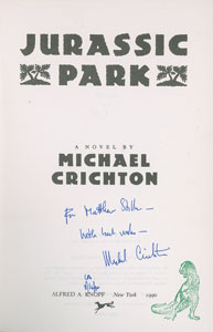 Lot #545 Michael Crichton