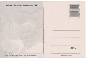 Lot #350  Pope Benedict XVI and Pope Francis - Image 2