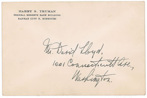 Lot #159 Harry S. Truman - Image 2