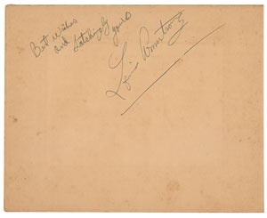 Lot #628 Louis Armstrong