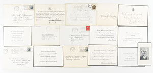 Lot #128 John F. Kennedy Group of (8) Thank You/Condolence Cards