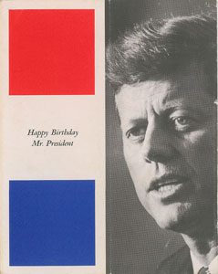 Lot #97 John F. Kennedy 1962 Birthday Party Program
