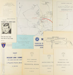 Lot #100 John F. Kennedy 1963 West Germany Visit Folder - Image 1