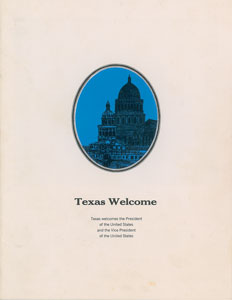 Lot #125 John F. Kennedy Texas Welcome Program - Image 1