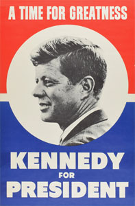Lot #89 John F. Kennedy 1960 Campaign Poster