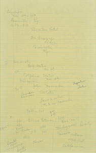 Lot #5 John F. Kennedy's Handwritten Notes - Image 6