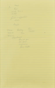 Lot #5 John F. Kennedy's Handwritten Notes - Image 7