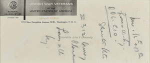 Lot #5 John F. Kennedy's Handwritten Notes - Image 3