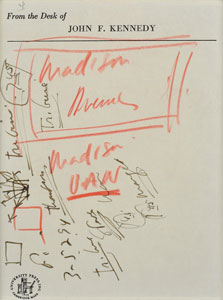 Lot #5 John F. Kennedy's Handwritten Notes - Image 4