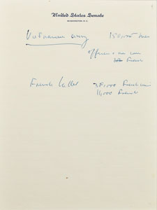 Lot #8 John F. Kennedy's Handwritten Notes on Vietnam - Image 5