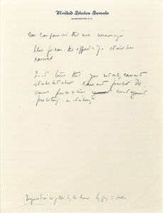 Lot #8 John F. Kennedy's Handwritten Notes on Vietnam - Image 7