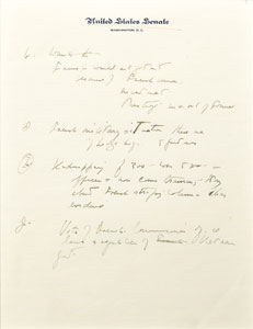 Lot #8 John F. Kennedy's Handwritten Notes on Vietnam - Image 10