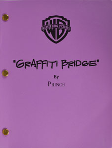 Lot #5597  Prince Graffiti Bridge Final Revision Script - Image 1