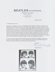 Lot #5020  Beatles Signed Poster - Image 3