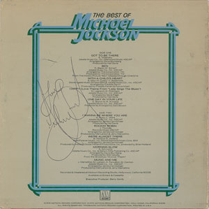 Lot #5166 Michael Jackson Signed Album - Image 1