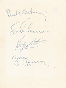 Lot #5011  Beatles Signatures