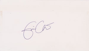 Lot #5452 Eric Clapton Signature - Image 1