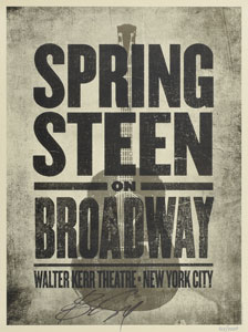 Lot #5424 Bruce Springsteen Signed Poster