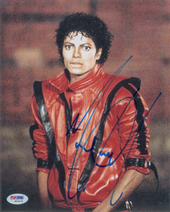 Lot #5167 Michael Jackson Signed Photograph