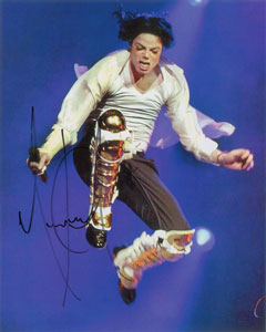 Lot #5168 Michael Jackson Signed Photograph