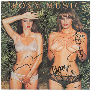 Lot #5497  Roxy Music Signed Album