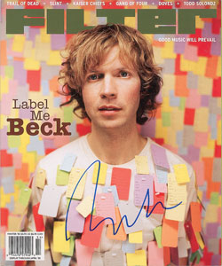 Lot #5646  Beck Signed Magazine - Image 1