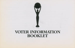 Lot #5660  Rock and Roll Hall of Fame Voter Booklet: 1991 - Image 1