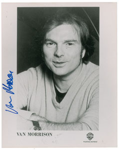 Lot #5369 Van Morrison Signed Photograph
