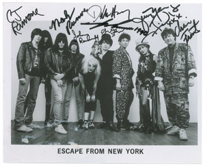 Lot #5529  Ramones Signed Photograph and Tour