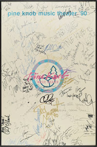 Lot #5629  1990 Pine Knob Music Theatre Multi-Signed Poster - Image 1