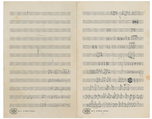 Lot #5180 John Coltrane Handwritten Music for 'You Came Along' - Image 5