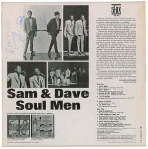 Lot #5324  Sam and Dave Signed Album